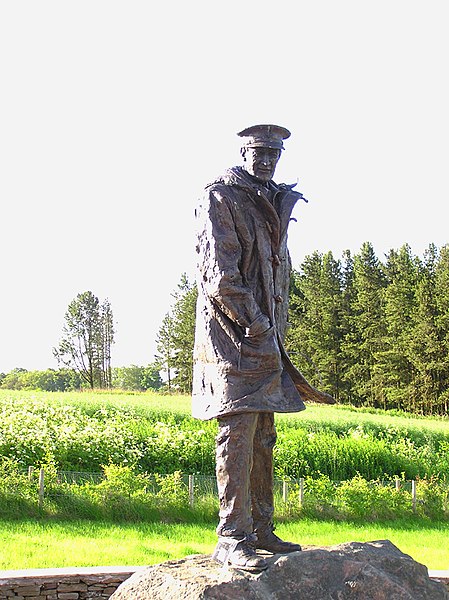Statue of David Stirling by Angela Conner near Doune, Scotland