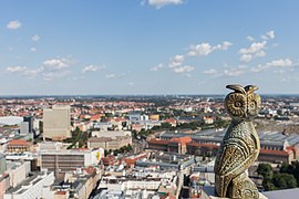 Wiki-Eule über Leipzig.