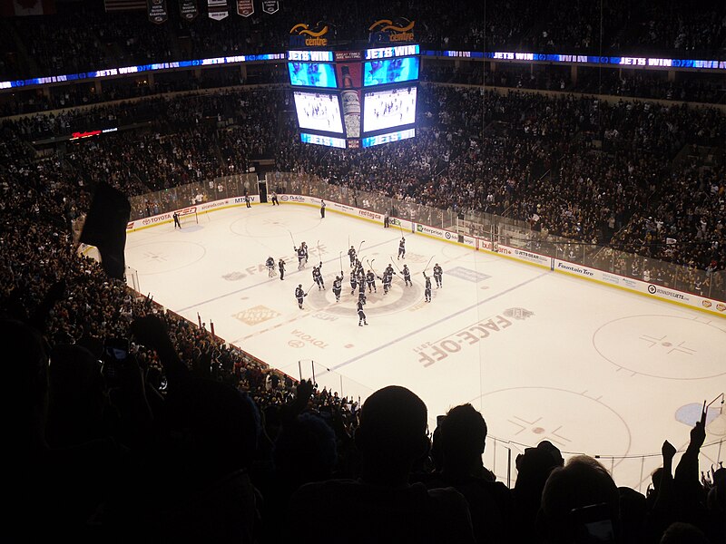 File:Winnipeg Jets first home victory celebration.jpg