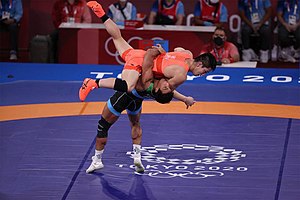 Disputa entre Mohammad Ali Geraei e Shohei Yabiku na disputa pelo bronze