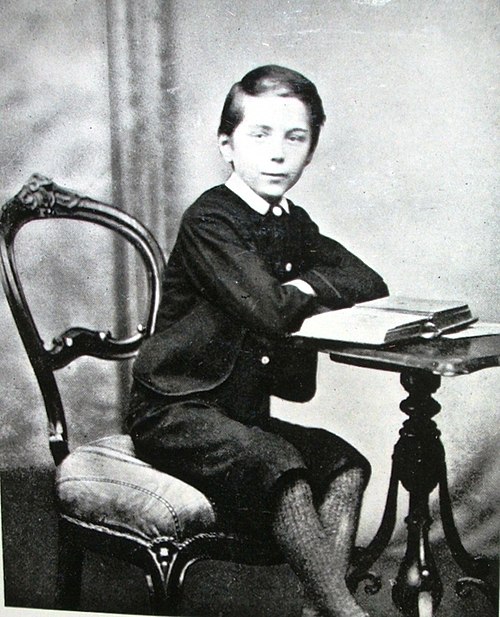 Young Wells, "Bertie" as he was known, c. 1870s
