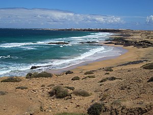 De zee rond Fuerteventura.