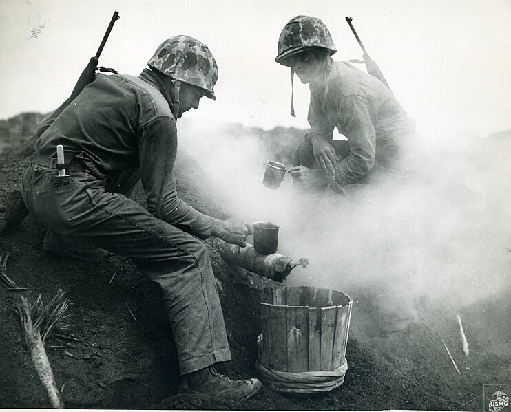 File:"Breakfast on Iwo", 1945 (48299081652).jpg