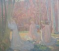 'Figures in a Spring Landscape (Sacred Grove)' by Maurice Denis, 1897, Hermitage.JPG