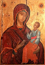 Θεοτόκος Η Πάντων Ελπίς, εικόνα του 14ου αι., στον Ιερό Ναό Αγίων Κωνσταντίνου και Ελένης Ιπποδρομίου