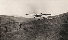 Planeador A-5 K. K. Artseulov en vuelo, noviembre de 1923, Uzun-Syrt, I Pruebas de planeadores de toda la Unión.  RGANTD.  F.348.  Op.3.  D.146.  L.6ob.