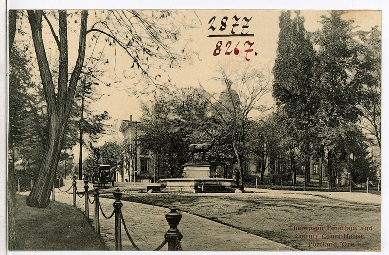 File:08267-Portland, Ore.-1906-Thompson Fountain and County Court house-Brück & Sohn Kunstverlag.jpg