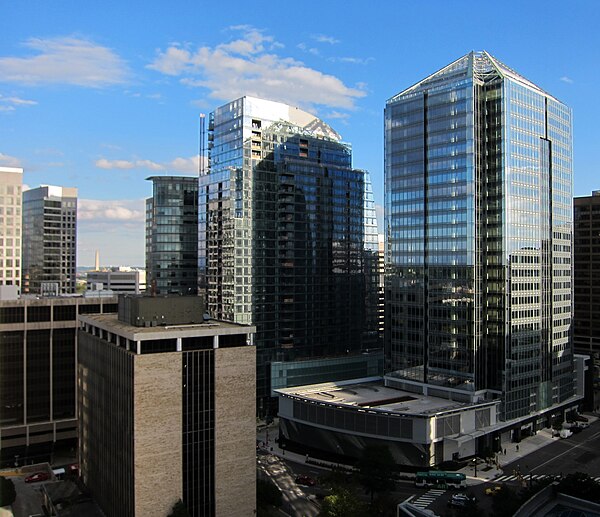 Arlington County, Virginia, is the first LEED Platinum community in the world. Pictured is 1812 N Moore, the tallest LEED Platinum building in the Was