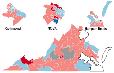 2009 Virginia House of Delegates Results.svg
