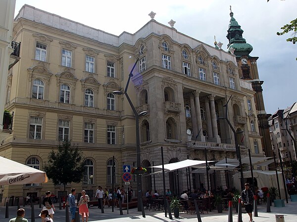 The main building of the Faculty in Egyetem tér