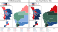 Vote strength map for the 2013 Western Australian state election.