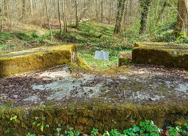 Première position allemande du front.