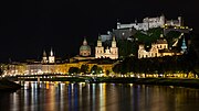 Миниатюра для Файл:2018 - May - Salzach River at night in Salzburg.jpg