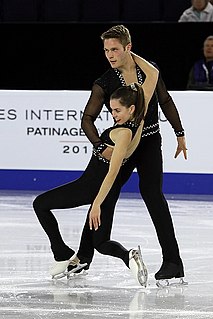 Trennt Michaud Canadian pair skater