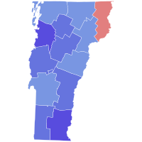 2022 Vermont attorney general election results map by county.svg