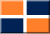 Peintures bleues et orange 600px avec croix blanche.svg