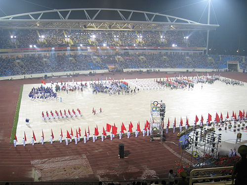 Opening ceremony at My Dinh National Stadium