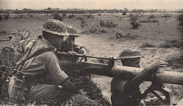 A Pakistan Army 106mm recoilless rifle position - 1965 war.