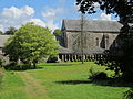 Abbaye Blanche de Mortain - Vue sur l'abbatiale et son cloître (3).JPG