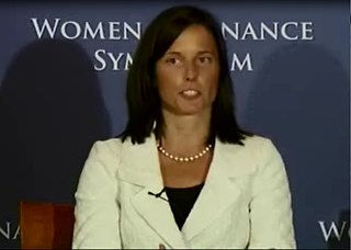 Adena T. Friedman is an American businessperson. She currently serves as the president and CEO of Nasdaq. She was formerly the managing director and CFO of The Carlyle Group. In May 2014, it was announced that Friedman would return to NASDAQ OMX as the president of global corporate and information technology solutions. In November 2016, she was named the CEO of NASDAQ.