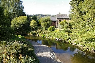 Afon Tanat River in northern Powys, Wales