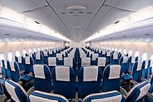 Korean Air Airbus A380-800 Economy Class cabin