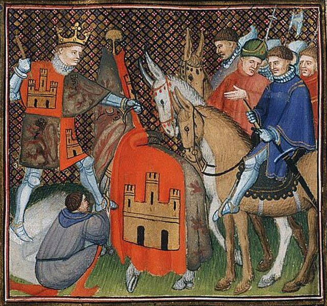 Depiction in an illumination of Froissart's chronicles, c. 1410