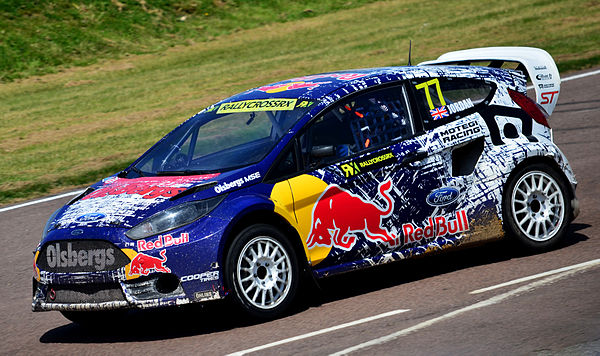 Jordan at the Lydden Hill round of the 2014 WRX season.