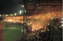 Apollon supporters during a match in 2006.