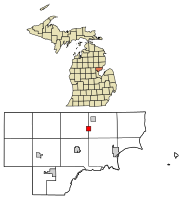 Location of Twining, Michigan