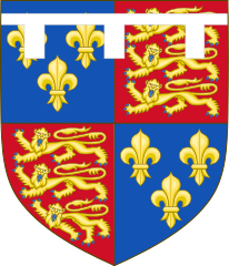 Arms of Prince Edward, 1st Earl of Pembroke (ninth creation)