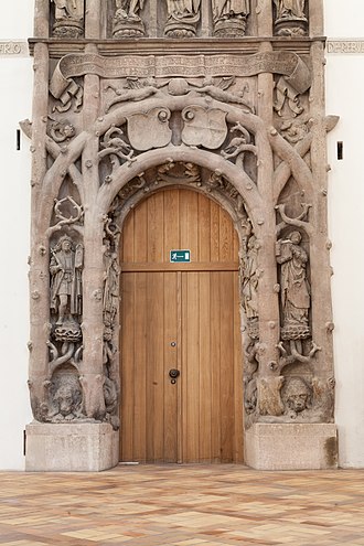 Branchwork portal of the former monastery church of Chemnitz (1525) Astwerkportal Chemnitz, Schlosskirche 01.jpg