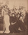 At the Red Cross Fete in Newport. Mrs. Alexander D. Pratt as France, Mrs. Reginald C. Vanderbilt and Anita Fosdick as a Belgian Widow and Orphan, and Mrs. William Payne Thompson as Britannia.jpg