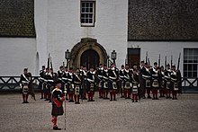 The Atholl Highlanders on parade in 2017 Atholl Highlanders inspection 2017-05-27.jpg