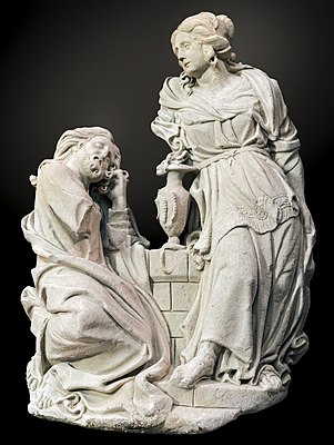 Samaritan woman at the well 1651 by Gervais Drouet