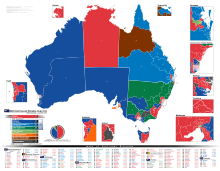 Australia General Election, 2022 -- Results by Division.svg