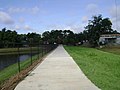 runs west along Lee St detention pond