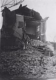 Destroyed building on „Tsaritsa Yoanna“ blvd.[8]