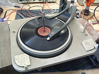 Barebones BSR turntable unit from 1961 BSR turntable UA14.jpg