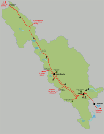 Banff National Park Boundaries Banff National Park – Travel Guide At Wikivoyage