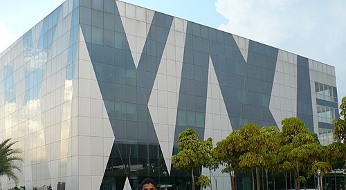 Infosys Media Centre in Bangalore, India. Infosys is one of the largest Indian IT companies.