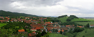 Benzingerode, seen from the Struvenberg Benzingerode.jpg