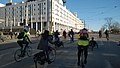 Bicycle demonstration 'Kriittinen pyöräretki' at Ratapihantie in Pasila, Helsinki, Finland, 2016 April - 02.jpg
