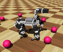 Dog modelled in Webots using the Bioloid Kit Bioloid dog.png