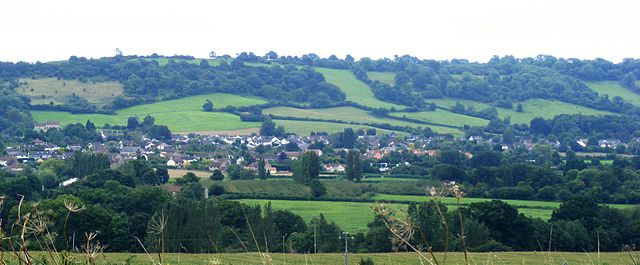 A view of Bishop Sutton, taken from Knowle Hill