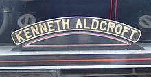 Kenneth Aldcroft nameplate