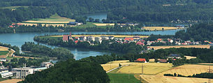 Vista do Dambergwarte em Haidershofen