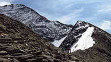 Der Kaindlgrat war im Sommer 2021 völlig ohne Eisberührung begehbar.