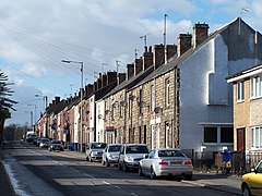 Langit biru dan Cerah Piring, Manchester Road, Deepcar - geograph.org.inggris - 1734479.jpg