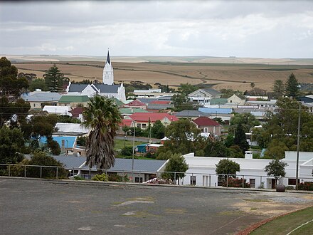 Bredasdorp was the first dorp in South Africa, founded in 1838 by Michiel van Breda, the first Mayor of Cape Town. Bredasdorpuitsig.JPG